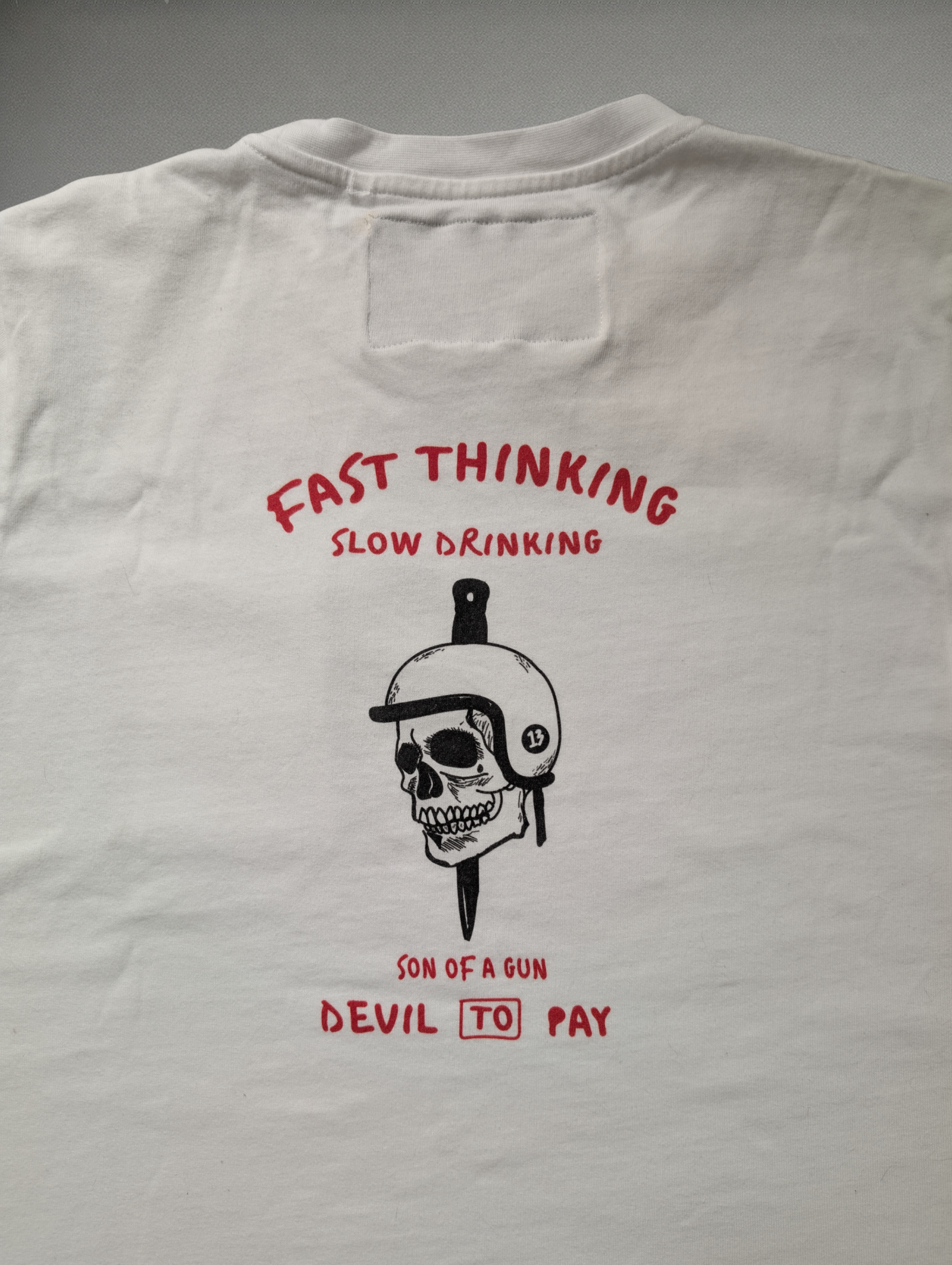 'Fast Thinking' T-Shirt - White