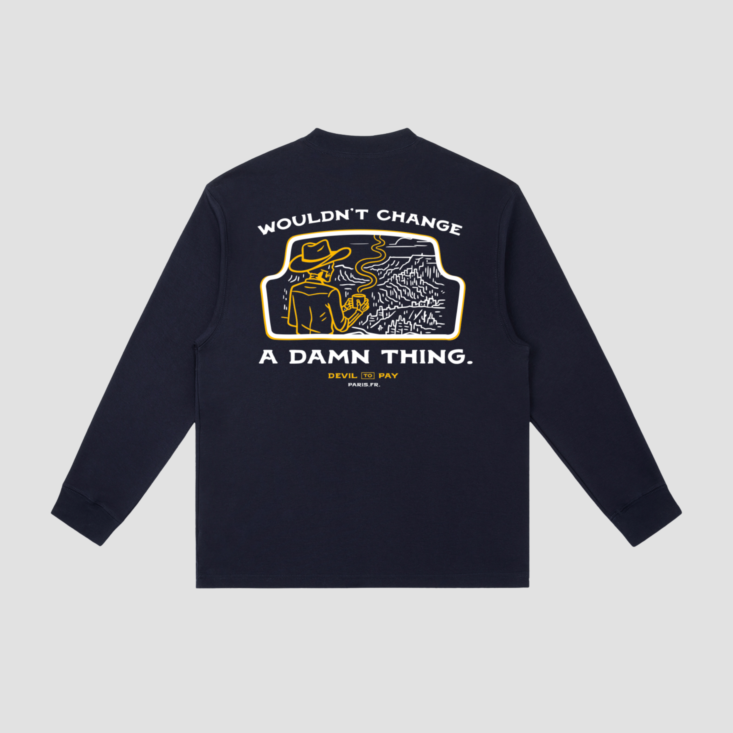 'Wouldn't Change' Longsleeve T-shirt - Navy Blue