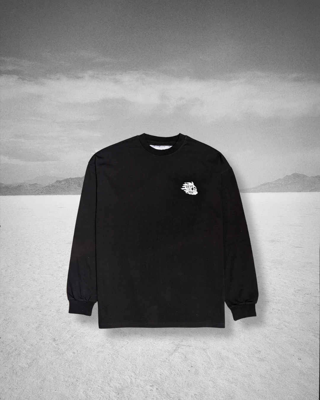 T-shirt à manches longues oversize - Noir. 