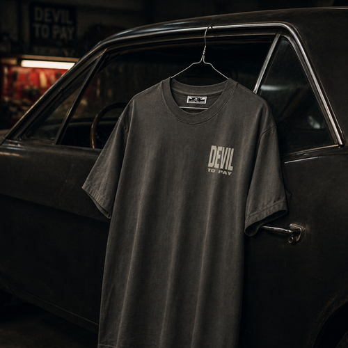 'Outlaws Ride' T-Shirt - Dark Grey