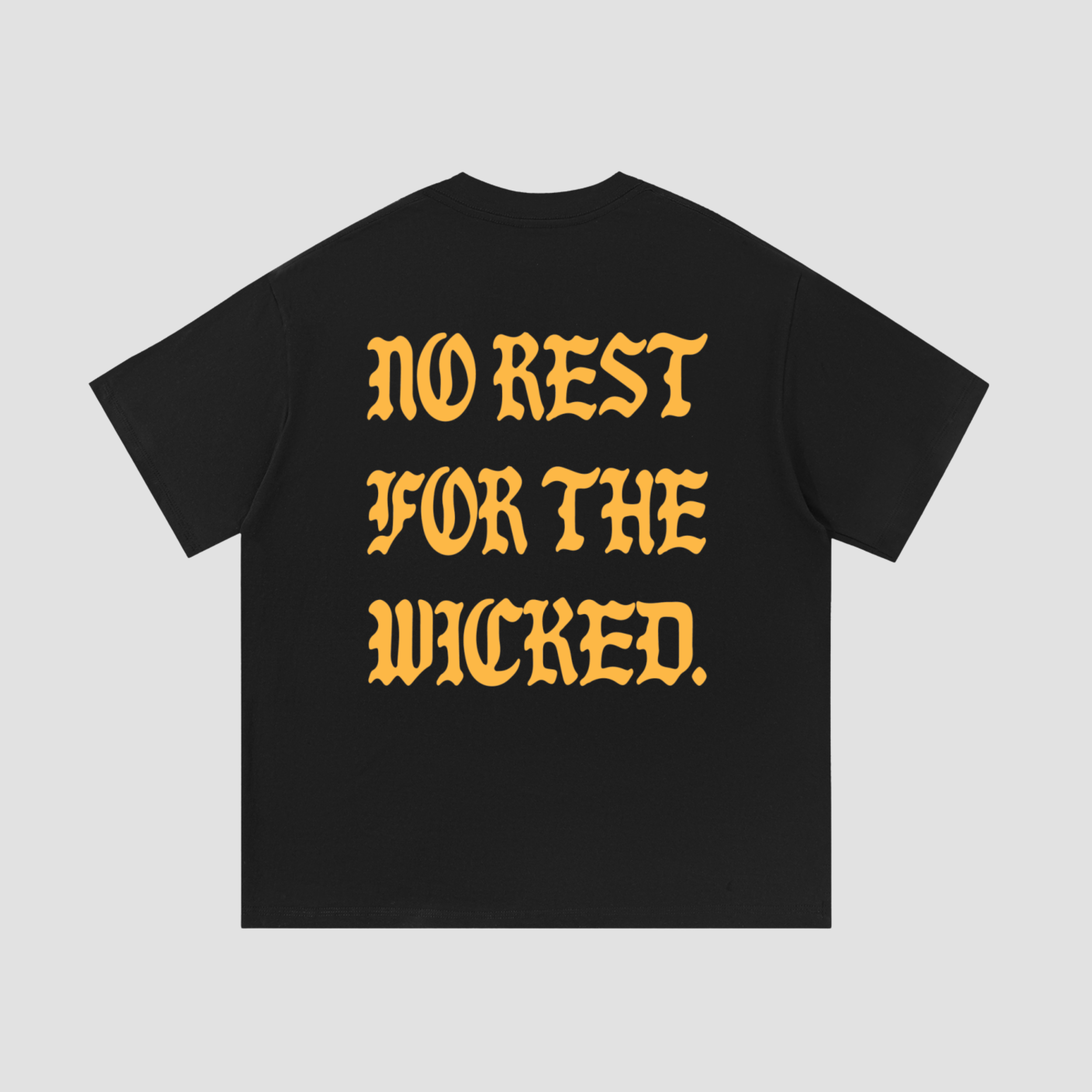 'No Rest' T-Shirt - Black