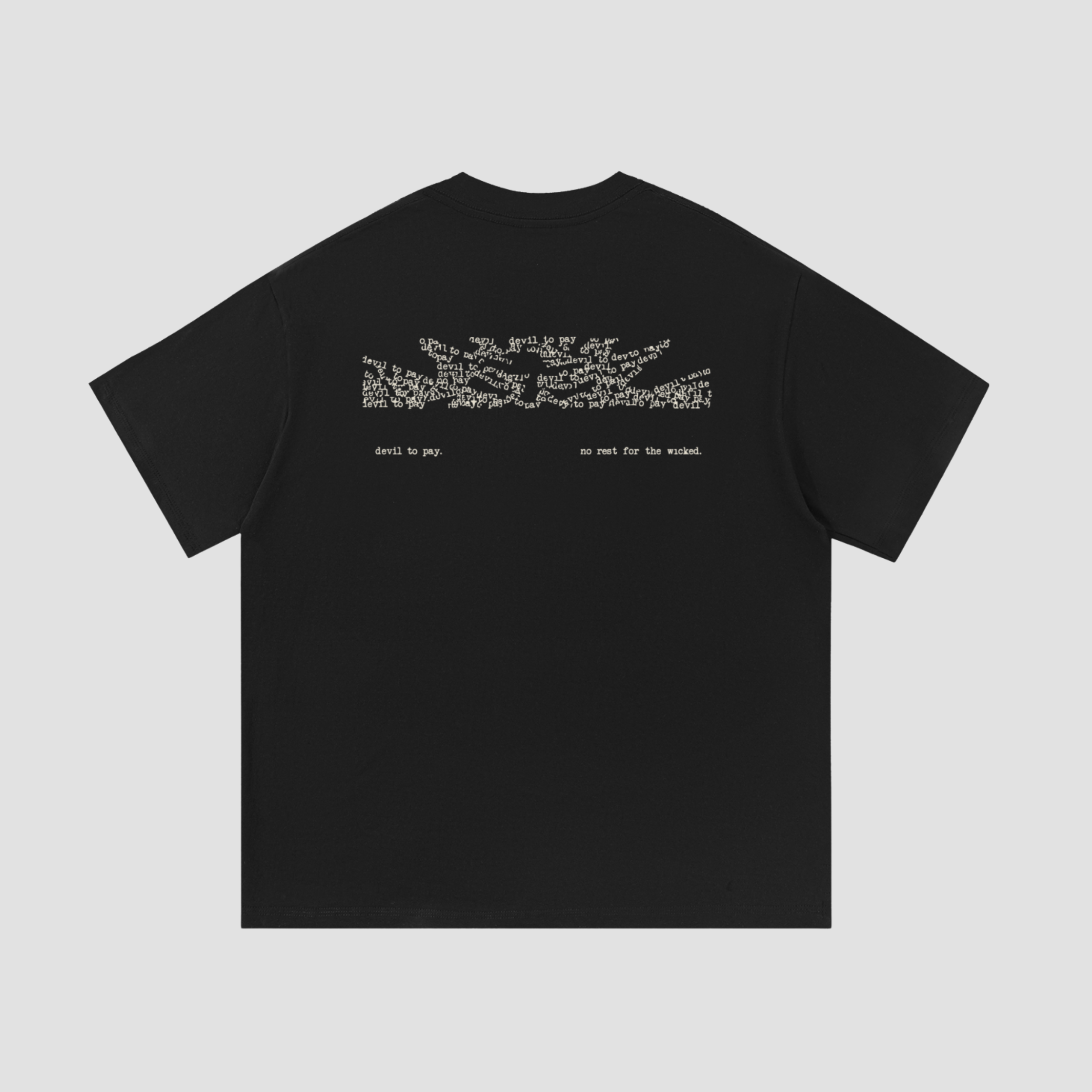 'Late Night Memo' T-Shirt - Black