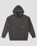 012 - Sweat à capuche imprimé machine à écrire - Gris foncé