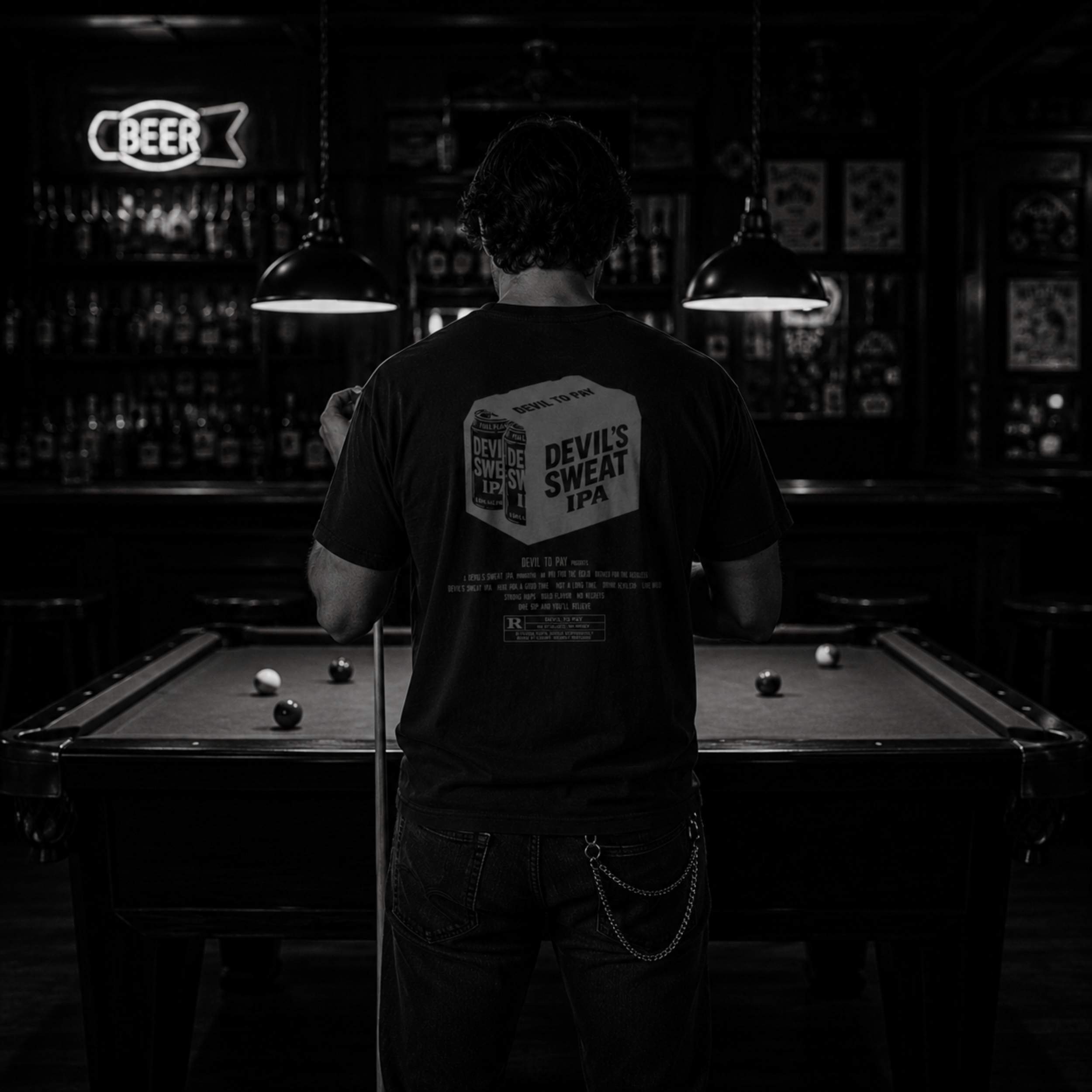 'Devil's IPA' T-Shirt - Black