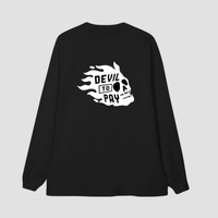 T-shirt à manches longues oversize - Noir. 