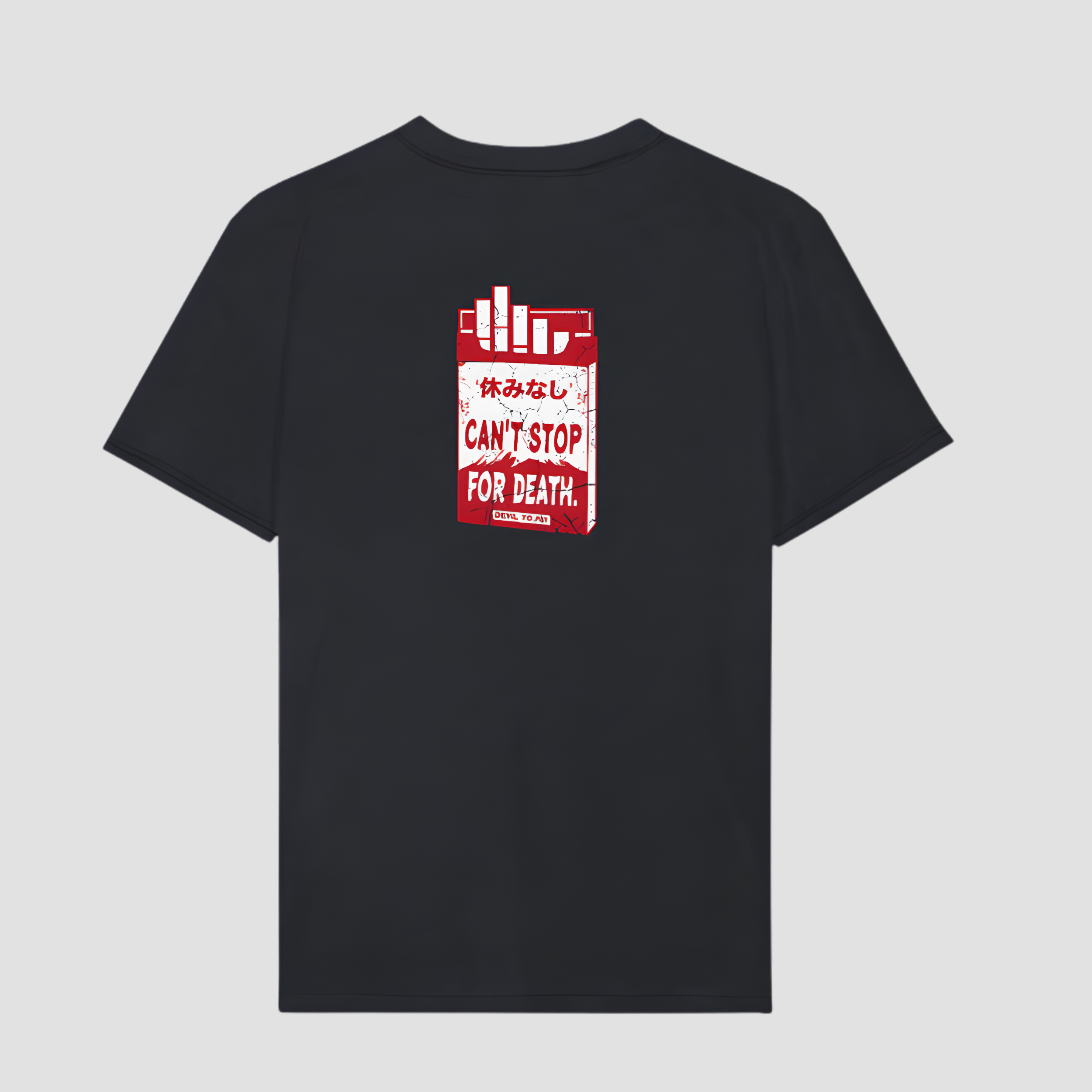 001 - T-shirt « Can't Stop » - Noir vintage