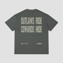 'Outlaws Ride' T-Shirt - Dark Grey