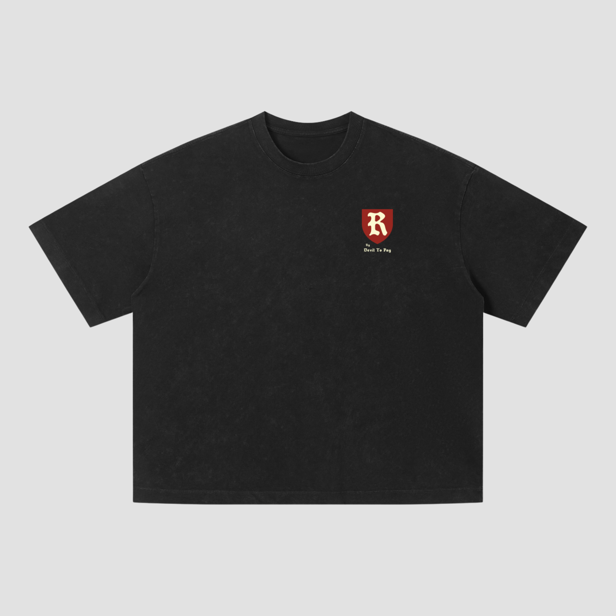 The 'Renegades' Boxy T-Shirt - Washed Black