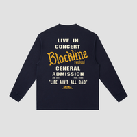 'Blackline Revival' Longsleeve T-Shirt - Navy Blue