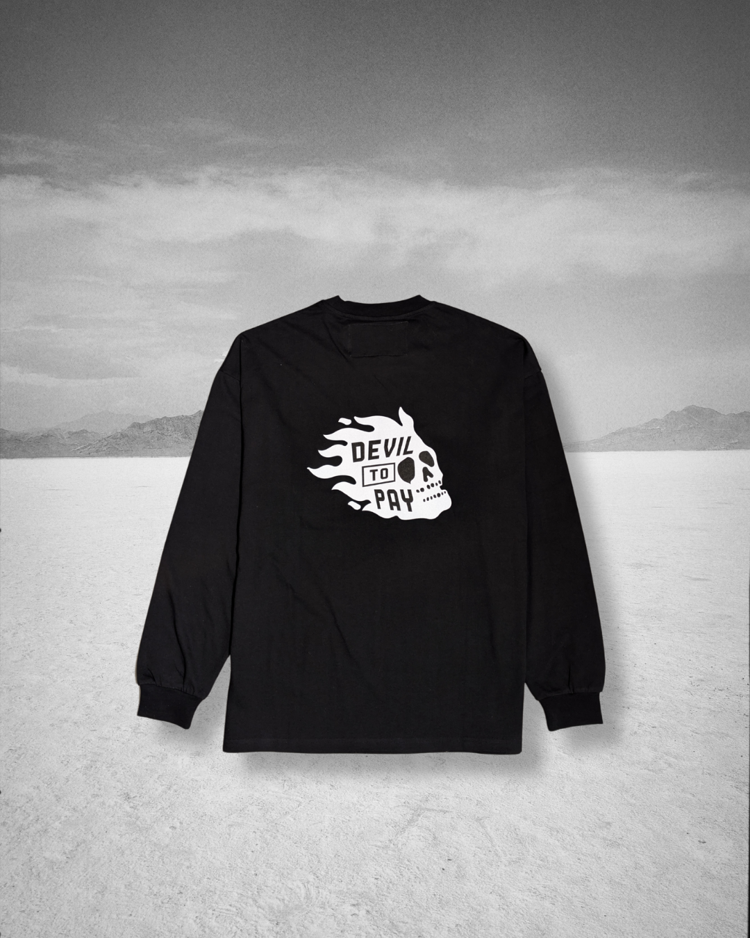 T-shirt à manches longues oversize - Noir. 