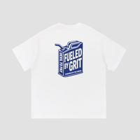 'Fueled By Grit' T-Shirt - White