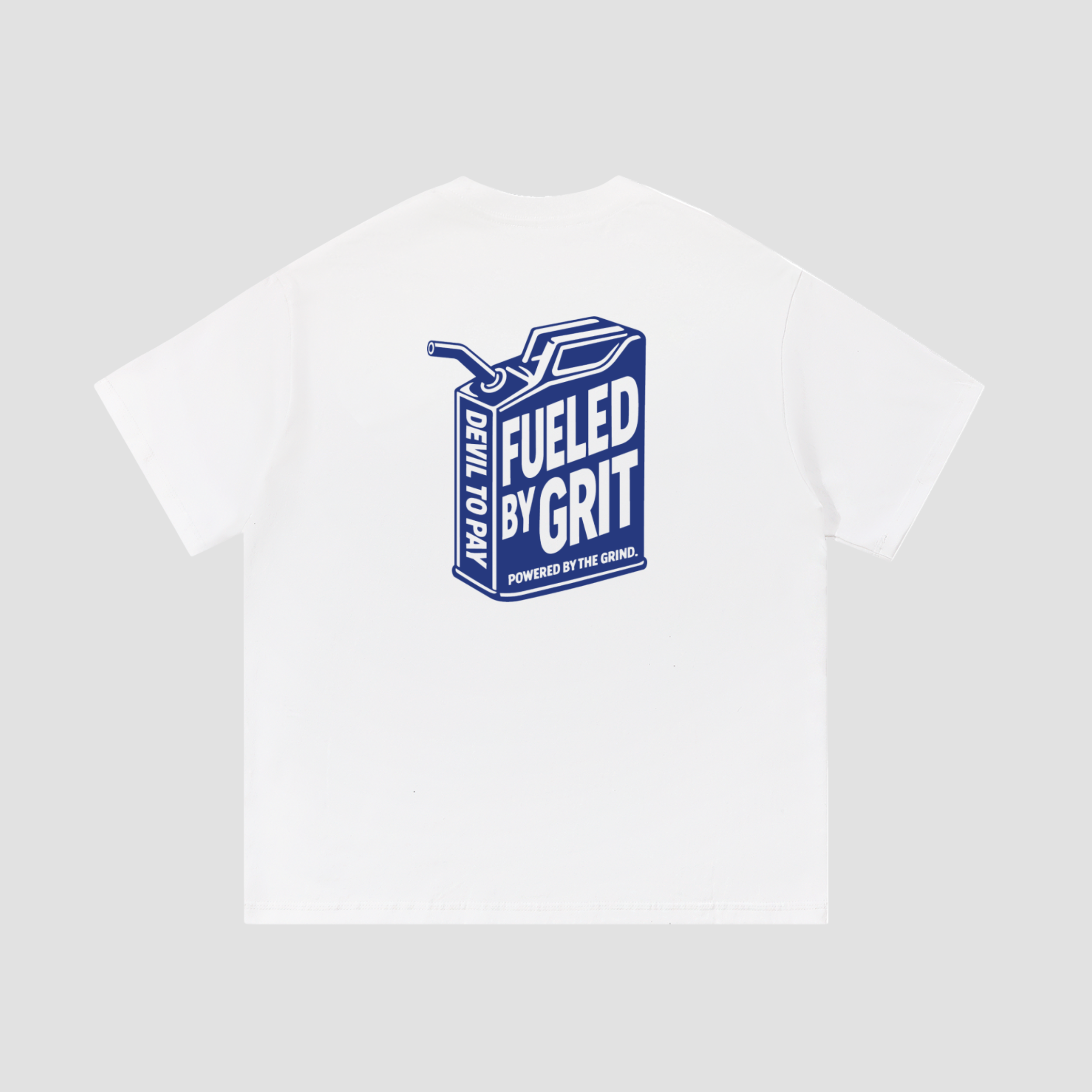 'Fueled By Grit' T-Shirt - White