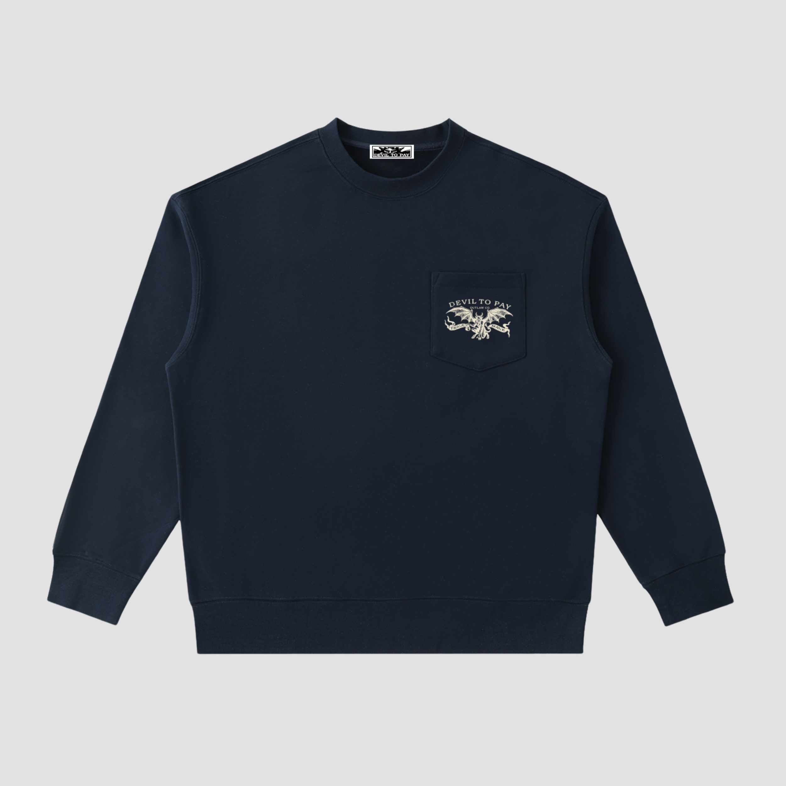 017 - Patch Pocket Crewneck