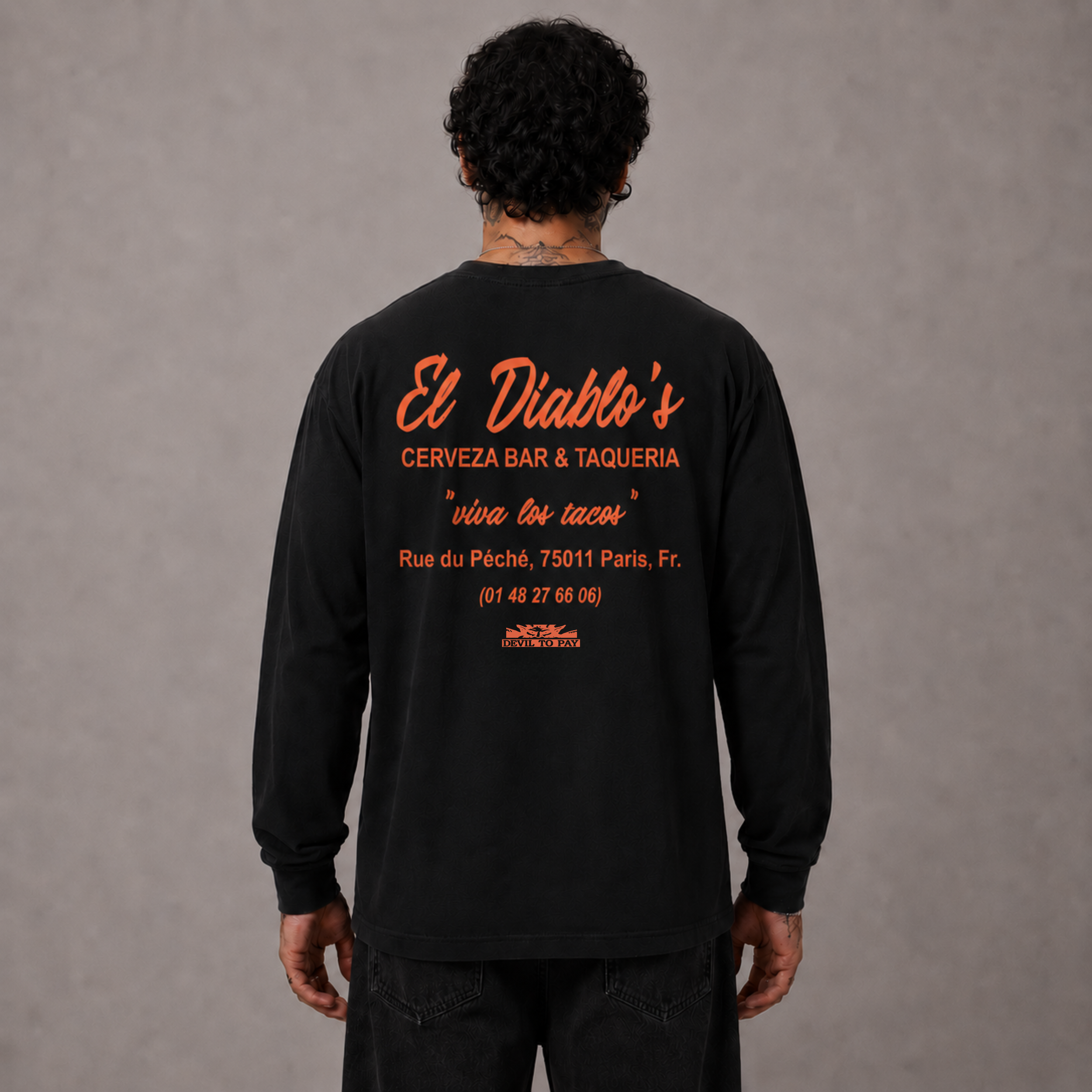 'El Diablo's' Longsleeve T-Shirt - Black