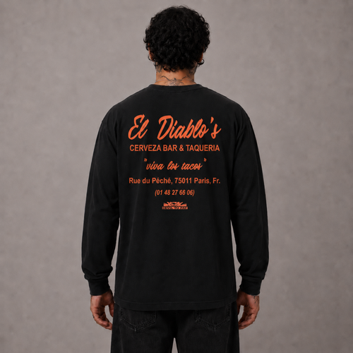 'El Diablo's' Longsleeve T-Shirt - Black