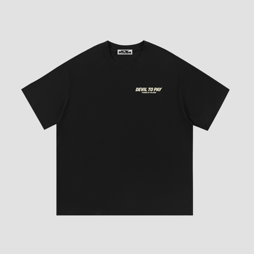 'Fueled By Grit' T-Shirt - Black
