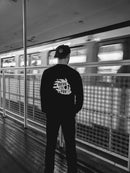 T-shirt à manches longues oversize - Noir. 