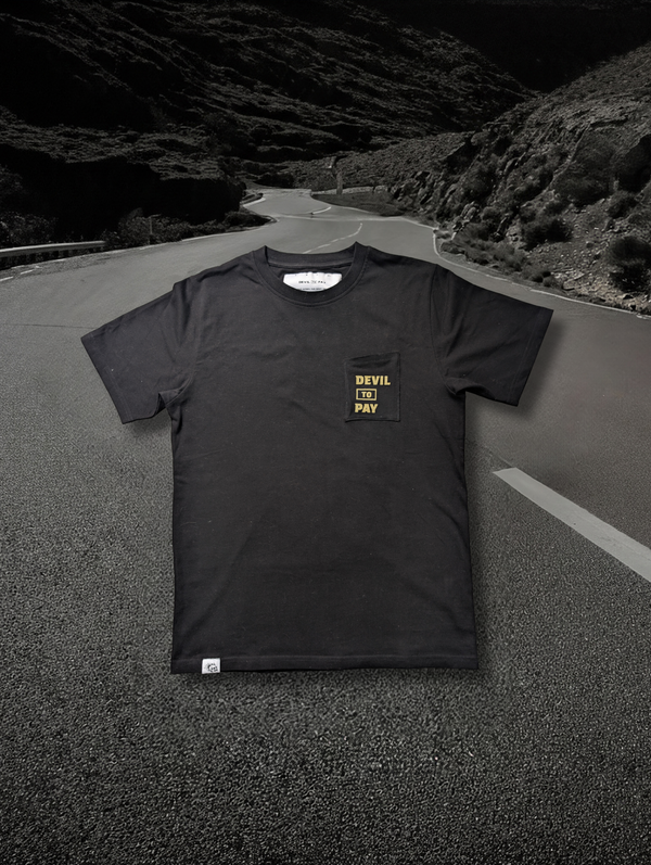 'High And Dry' T-Shirt- Black
