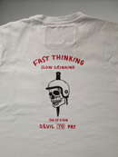 'Fast Thinking' T-Shirt - White