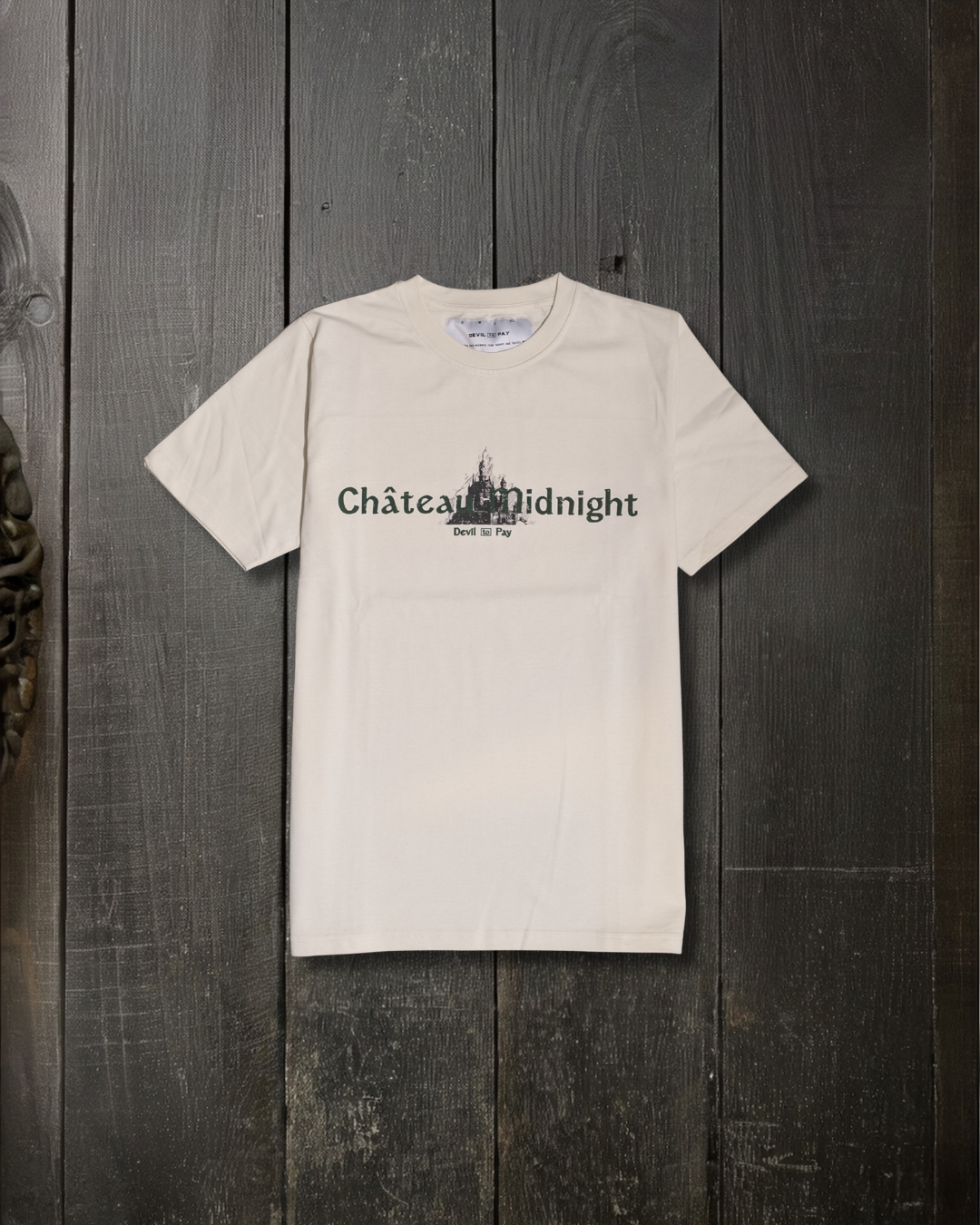 T-shirt « Château Minuit » - Blanc vintage